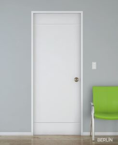 Puerta de madera triplex natural Berlin