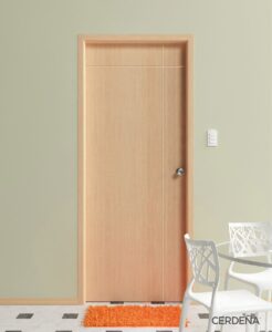 Puerta de madera triplex natural Cerdeña