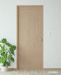Puerta de madera triplex natural Ginebra