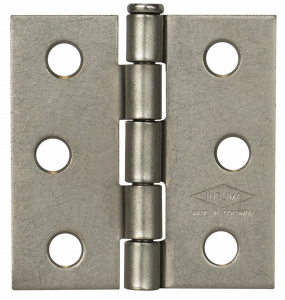 Bisagra nudo 3x3 cabeza plana , hierro, calibre 14, con tornillo trio. X 3 und