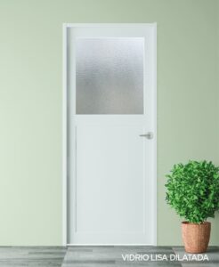 Puerta metalica estructural Vidrio Lisa / Dilatado