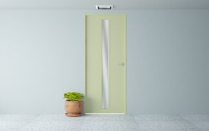 Puerta metalica Doble Panel Vertical Central