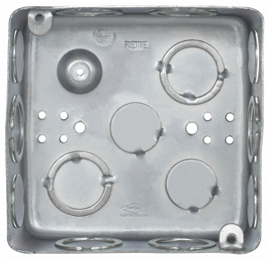 Caja de empalme eléctrico 4x4, zincada, certificada RETIE.