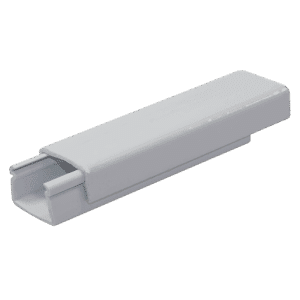 Canaleta plástica, 40x24 mm PVC, blanca.