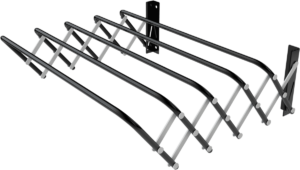 Tendedero plegable, 60 cm, negro.