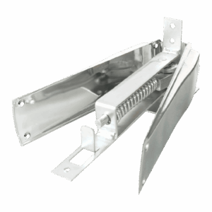 Bisagra piso vaivén 9 1/2", níquel satin, con tornillo.