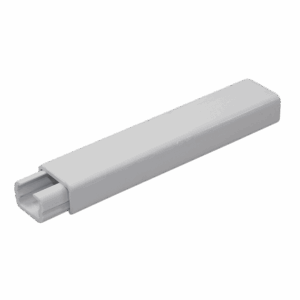 Canaleta plástica, 13x7 mm PVC, blanca.