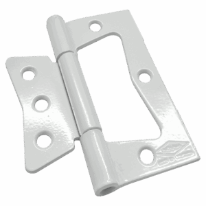Bisagra omega  3 x 1, blanca, calibre 16, con tornillo, trio. X 3 und