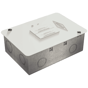 Tablero portacircuito de 2 circuitos, Slim, con base galvanizada y  tapa recubierta.