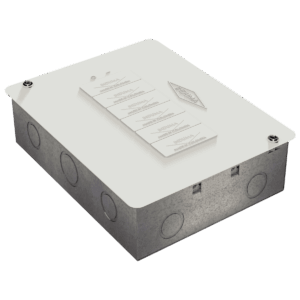 Tablero portacircuito de 6 circuitos, Slim, base galvanizada, tapa recubierta .