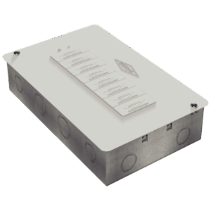 Tablero portacircuito de 8 circuitos, Slim, base galvanizada, tapa recubierta.
