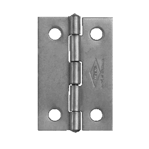 Bisagra común 1 1/2", hierro, calibre 22, sin tornillo.