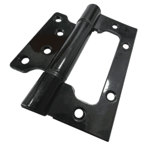 Bisagra omega 4" en aluminio,negra, sin tornillo.