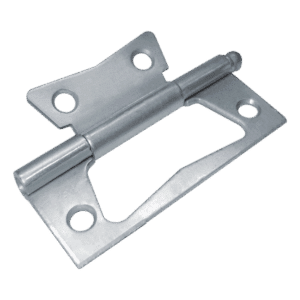 Bisagra omeguita 2", zincada, calibre 18, con tornillo, bolsa por 6 unidades. X 3 und
