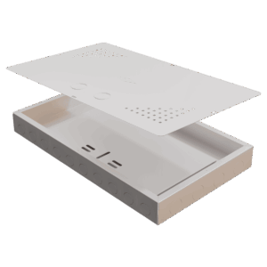 Caja pau sencilla 50x30x6, con bandeja.