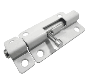 Pasador cuadrado 2 1/2", blanco, calibre 18,con tornillo, blíster