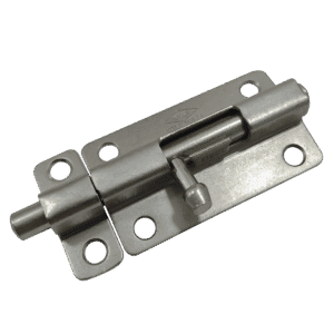 Pasador cuadrado 2", níquel satin, calibre 18,con tornillo, blíster.